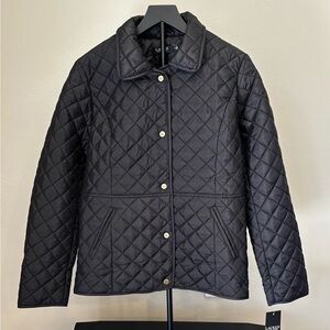 Lauren Ralph Lauren Women's Diamond Barn Quilted Jacket - Black Size M